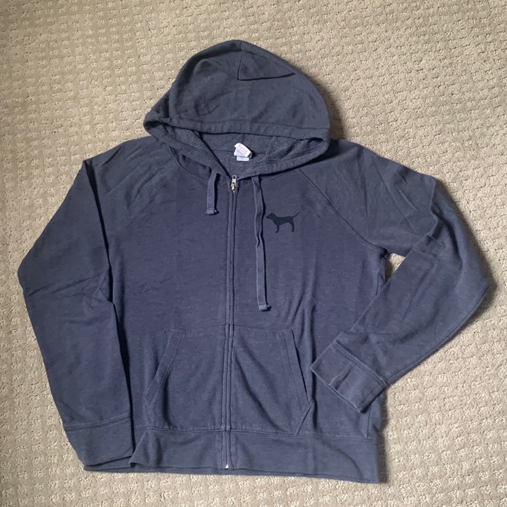 Pink zip-up hoodie